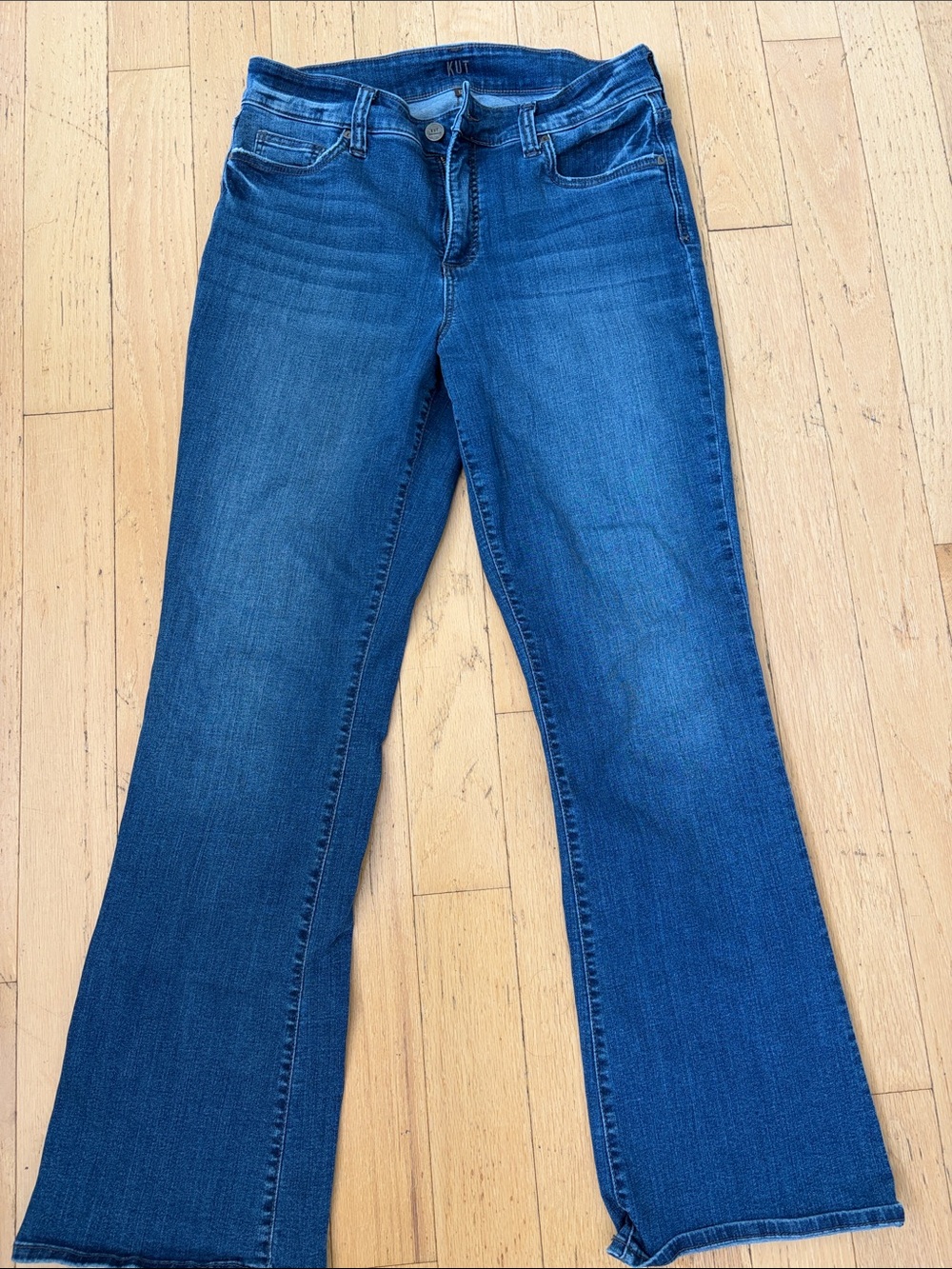 Kut from the Kloth Dark Blue Wide Leg Jeans